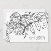 Keelkleurige anjerbloem Botanische kunst Kaart (Voorkant)