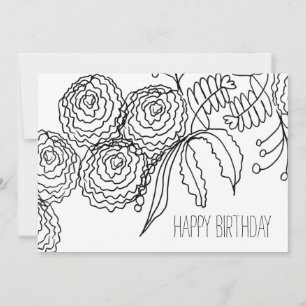 Keelkleurige anjerbloem Botanische kunst Kaart