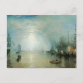 Keelmen Heaving Coals, maanlicht door Joseph Turne Briefkaart (Voorkant)