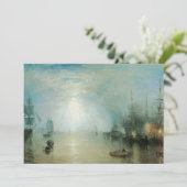 Keelmen Heaving Coals, maanlicht door Joseph Turne Kaart (Staand voorkant)