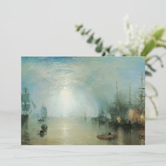 Keelmen Heaving Coals, maanlicht door Joseph Turne Kaart (Staand voorkant)