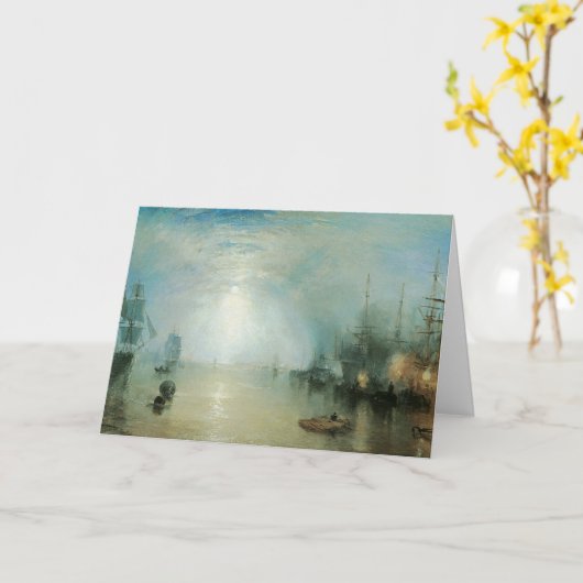 Keelmen Heaving Coals, maanlicht door Joseph Turne Kaart (Gele Bloem)