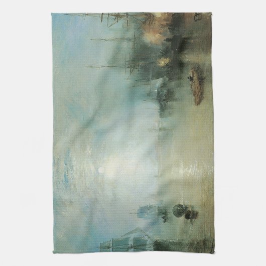 Keelmen Heaving Coals, maanlicht door Joseph Turne Theedoek (Verticaal)