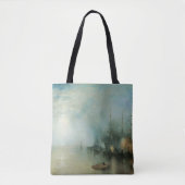 Keelmen Heaving Coals, maanlicht door Joseph Turne Tote Bag (Voorkant)