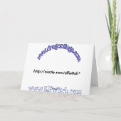 Keely: Het paarse Wenskaart van de Draak (Spatie) Kaart (Achterkant)