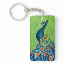 KEEN & Peacock Acrylische Sleutelhanger, dubbelzij