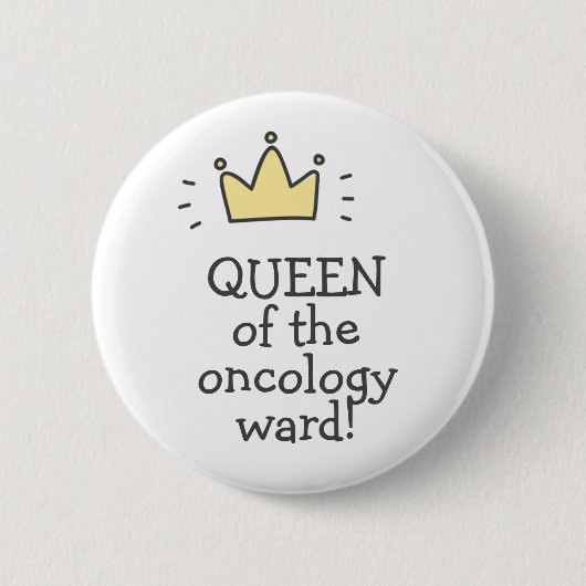 KEEN van de oncologische afdeling! Kankerbestrijdi Ronde Button 5,7 Cm (Voorkant)