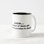 KEEN..... wie is de eersten van... Tweekleurige Koffiemok (Voorkant rechts)