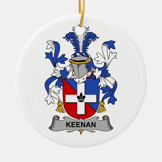 Keenan Family Crest Keramisch Ornament (Voorkant)