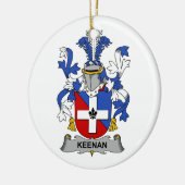 Keenan Family Crest Keramisch Ornament (Links)