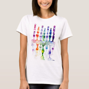 Keencellen en bipolaire neuronen van de retina t-shirt