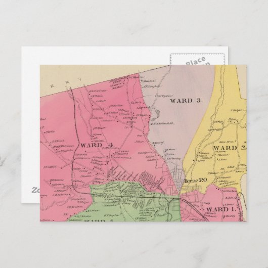 Keene, Cheshire Co Briefkaart (Voorkant / Achterkant)