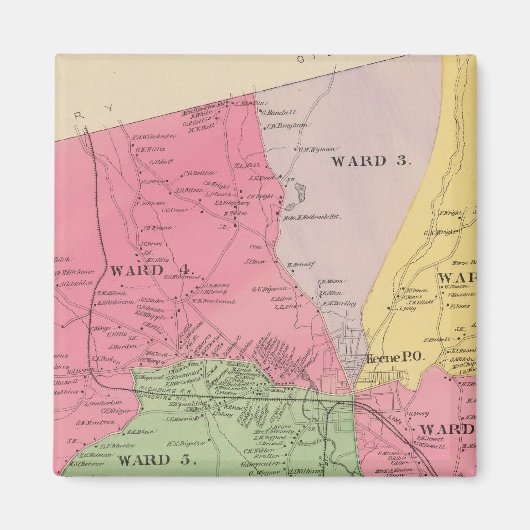 Keene, Cheshire Co Magneet (Voorkant)