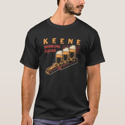 Keene Drink Squad New Hampshire Beer Nh Booze T-shirt (Voorkant)