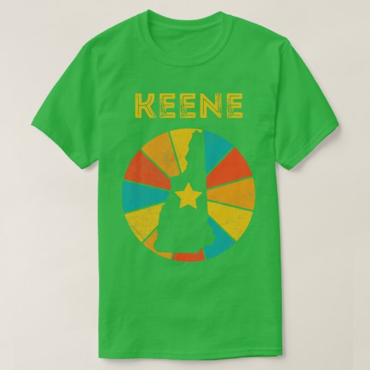 Keene New Hampshire  Verdrietig Souvenir 1 T-shirt (Design voorkant)