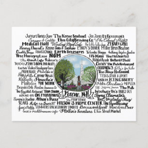 Keene, NH - Nu en dan Briefkaart