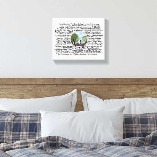 Keene, NH - Nu en dan Canvas Afdruk (Insitu (Slaapkamer))