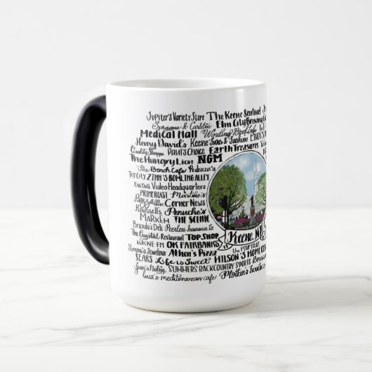 Keene, NH - Nu en dan Magische Mok (Voorkant links)