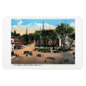 KEENE NH Town Square Uitzicht, 1922  Briefkaart Magneet (Horizontaal)