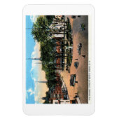 KEENE NH Town Square Uitzicht, 1922 Briefkaart Magneet (Verticaal)