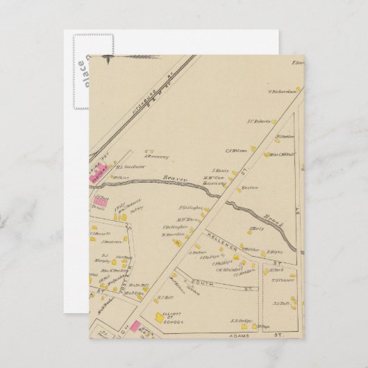 Keene, wijk 1 briefkaart (Voorkant / Achterkant)