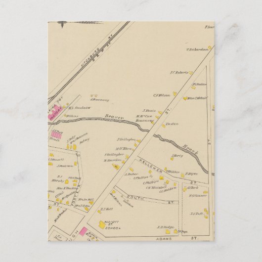 Keene, wijk 1 briefkaart (Voorkant)