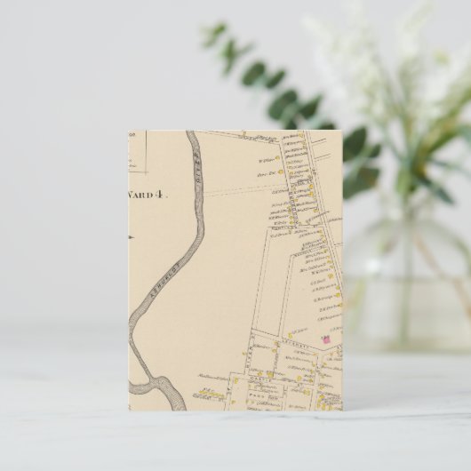 Keene, wijk 4 briefkaart (Staand voorkant)