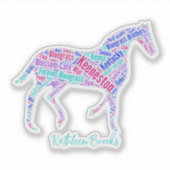 Keeneston Horse Vinyl Sticker (Voorkant)