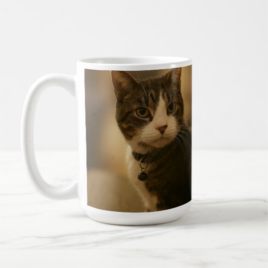 Keeno de Judgy Cat Coffee Mok (Links)