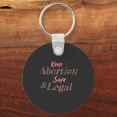 keep abortion safe and legal sleutelhanger (Voorkant)