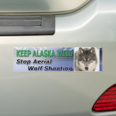 Keep Alaska Wild Bumpersticker (Op auto)
