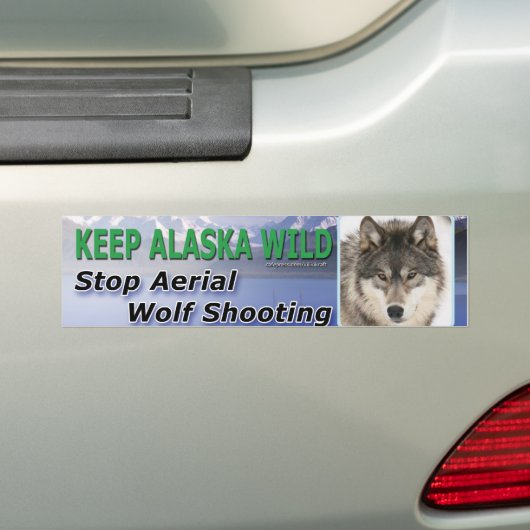 Keep Alaska Wild Bumpersticker (Op auto)