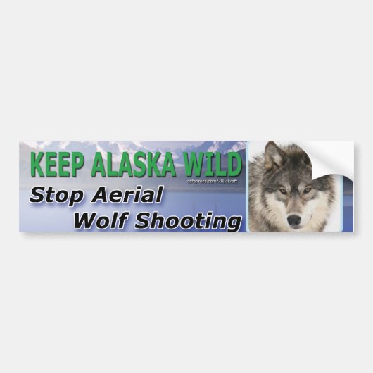 Keep Alaska Wild Bumpersticker (Voorkant)