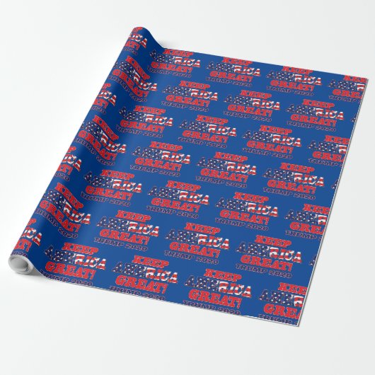 Keep America Great Trump 2020 Cadeaupapier (Uitgerold)