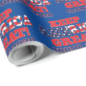 Keep America Great Trump 2020 Cadeaupapier (Rol Hoek)