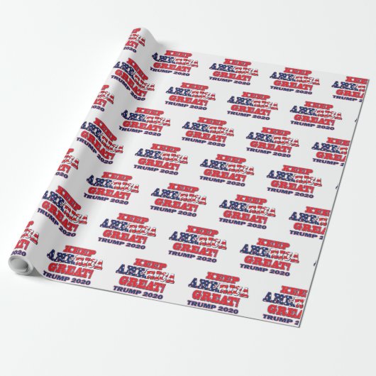 Keep America Great Trump 2020 Cadeaupapier (Uitgerold)