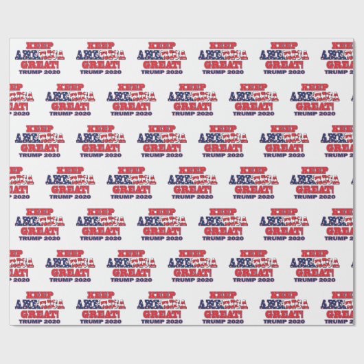 Keep America Great Trump 2020 Cadeaupapier (Vlak)