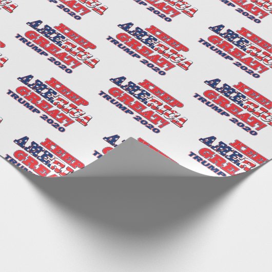 Keep America Great Trump 2020 Cadeaupapier (Hoek)