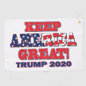 Keep America Great Trump 2020 Golfhanddoek (Horizontaal)