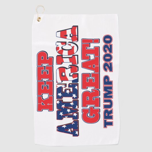 Keep America Great Trump 2020 Golfhanddoek (Voorkant)