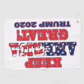 Keep America Great Trump 2020 Golfhanddoek (Horizontaal)