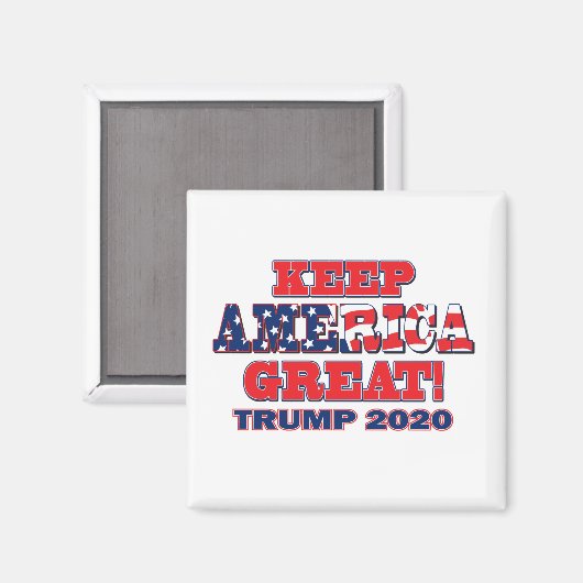 Keep America Great Trump 2020 Magneet (Voorkant / Achterkant)