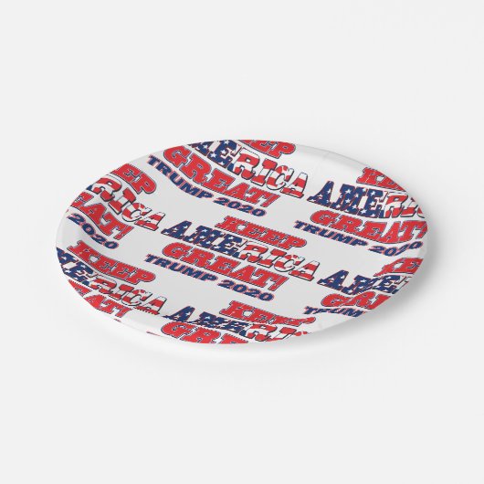 Keep America Great Trump 2020 Papieren Bordje (Gekanteld)