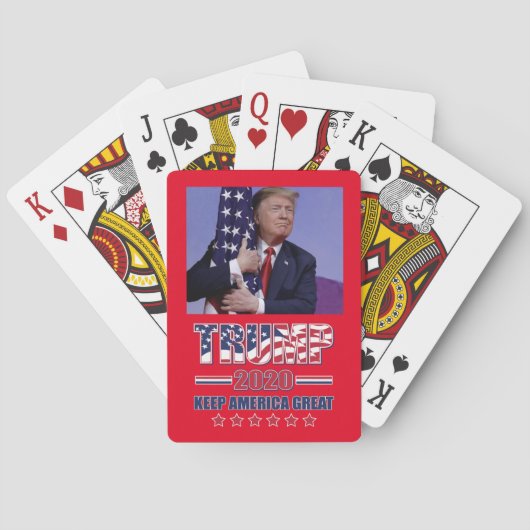 Keep America Great Trump 2020 Pokerkaarten (Achterkant)