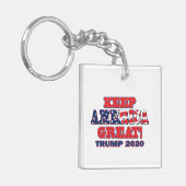 Keep America Great Trump 2020 Sleutelhanger (Voorkant Links)