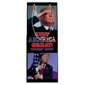 Keep America Great Trump 2020 Wijn Cadeautas (Achterkant)