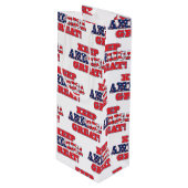 Keep America Great Trump 2020 Wijn Cadeautas (Voorkant Gekanteld)