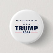 Keep America Great Trump 2024 Ronde Button 3,2 Cm (Voorkant)