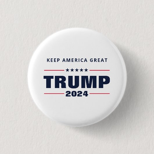 Keep America Great Trump 2024 Ronde Button 3,2 Cm (Voorkant)