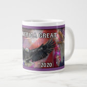 Keep America - Trump 2020 Grote Koffiekop (Voorkant rechts)